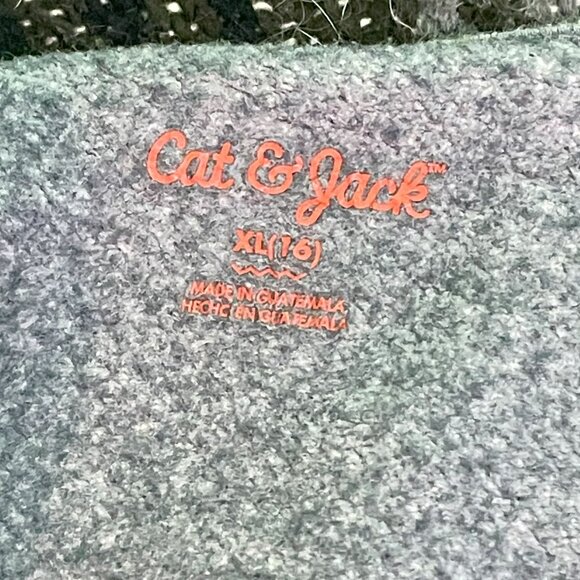 Cat & Jack Grey Full-Zip Hoodie - XL (16) - Picture 2 of 3